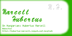 marcell hubertus business card